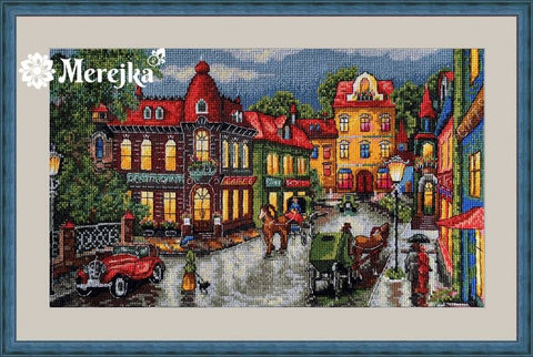 The Old City SK59 cross stitch kit by Merejka