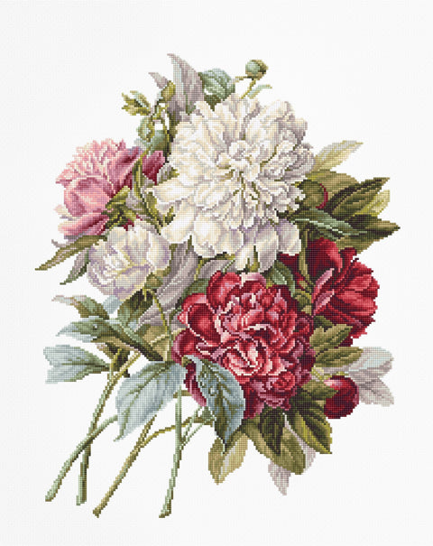 The Peonies SB2355 - Cross Stitch Kit