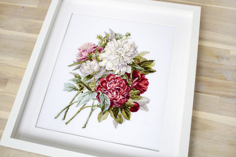 The Peonies SB2355 - Cross Stitch Kit