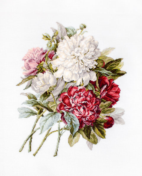 The Peonies SB2355 - Cross Stitch Kit