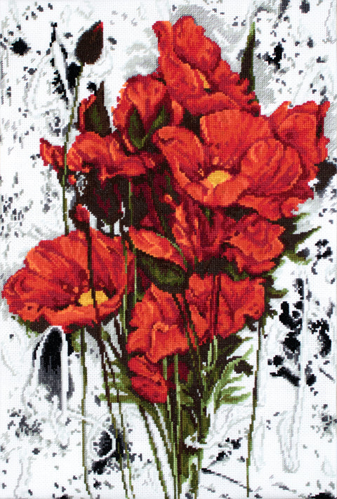 The Poppies SB2375 - Cross Stitch Kit