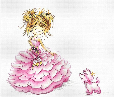 The Princess SB1056 - Cross Stitch Kit by Luca-s