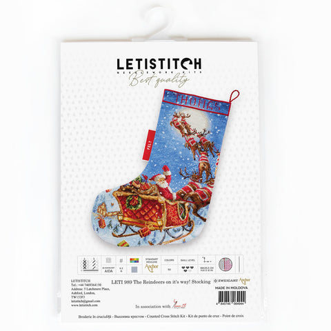 The Reindeers on it's way! SLETI989 - Cross Stitch Kit