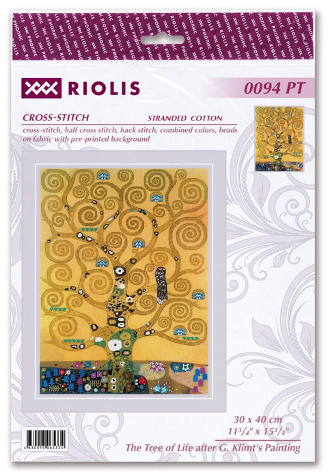 The Tree of Life after G. Klimt's Painting. Cross Stitch kit by RIOLIS Ref. no.: 0094 PT