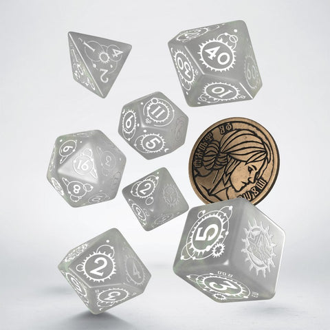 The Witcher Ciri Dice Set misty and white