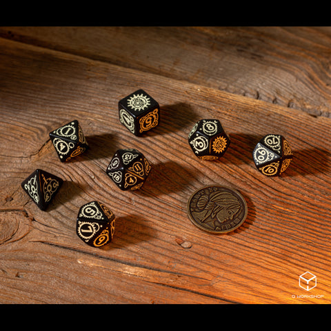 The Witcher Ciri The Zireael Dice Set black and sandy