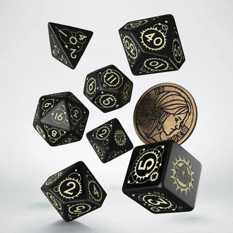 The Witcher Ciri The Zireael Dice Set black and sandy