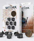 The Witcher Dice Set Geralt Silver Sword black and silver