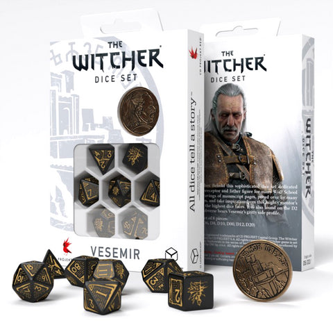 The Witcher Dice Set Vesemir The Sword Master Qworkshop