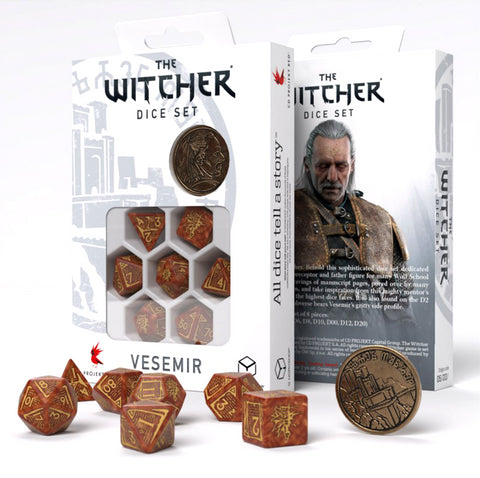 The Witcher Dice Set Vesemir The Wise Witcher Q workshop