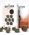 The Witcher Triss Dice Set green and gold Q workshop