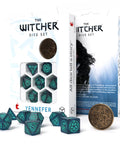 The Witcher Yennefer Dice Set navy blue and turquoise