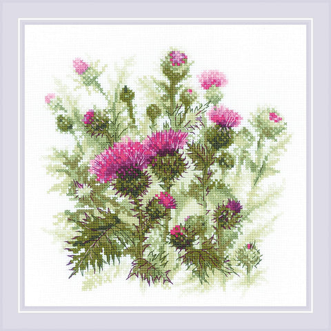 Thistle cross stitch kit by RIOLIS Ref. no.: 1852