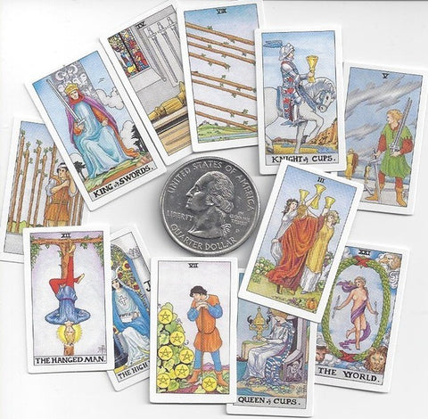 Tiny Universal Waite Tarot cards US Games Systems