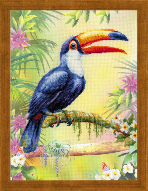 Toucan cross stitch kit by RIOLIS Ref. no.: 0077 PT