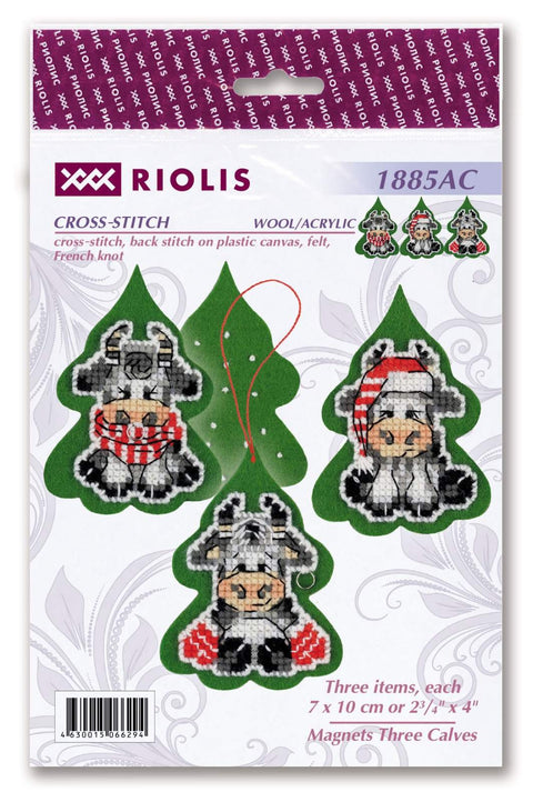 Tree Calves Decoration cross stitch kit by RIOLIS Ref. no.: 1885AC