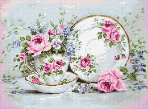 Trio and Blooms SBA2318 - Cross Stitch Kit