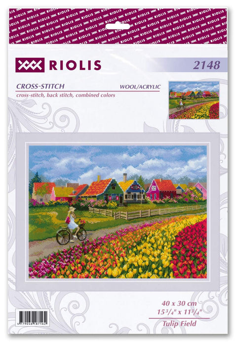 Tulip Field. Cross Stitch kit by RIOLIS Ref. no.: 2148