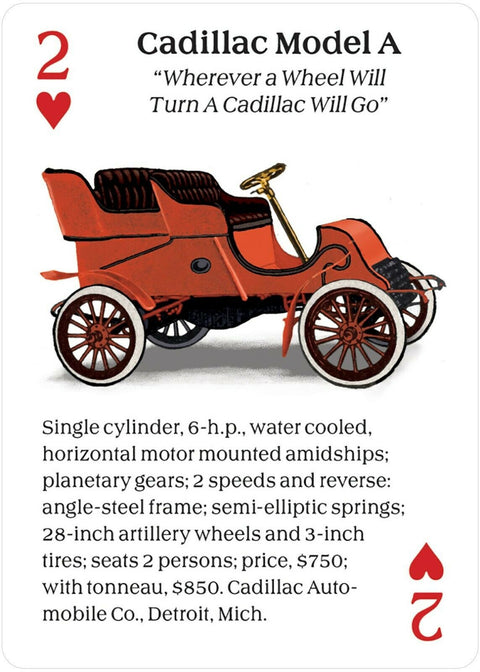 Turn Of The Century Motor Cars Playing Cards Us Games Systems