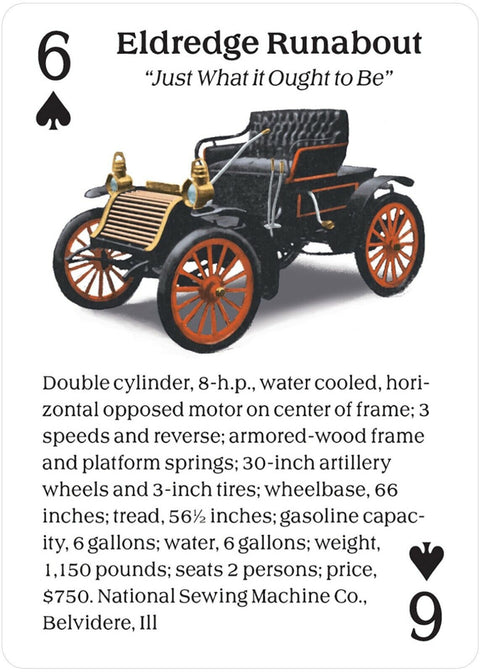 Turn Of The Century Motor Cars Playing Cards Us Games Systems