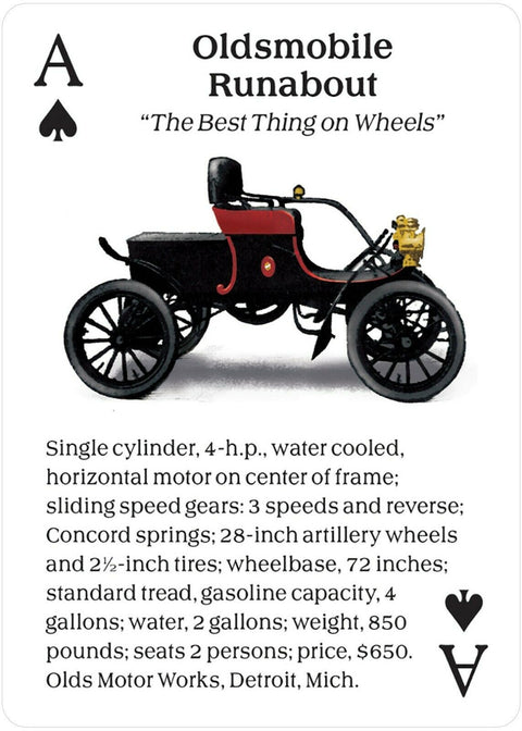 Turn Of The Century Motor Cars Playing Cards Us Games Systems