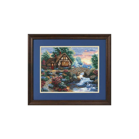 Twilight Bridge (36 x 28 cm) - Cross Stitch Kit by DIMENSIONS