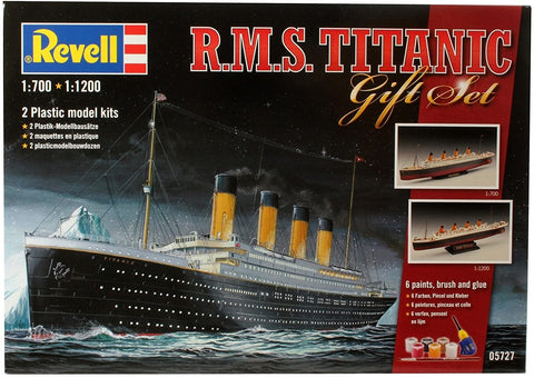 TWO Titanics in one Gift Set - Plastic Modelling Kit By Revell