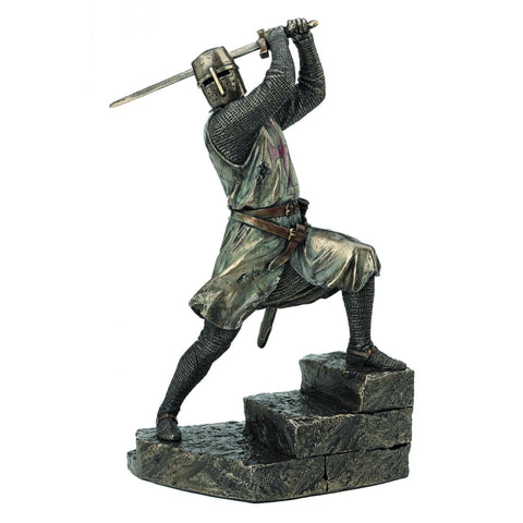 Medieval Crusader Knight Statue