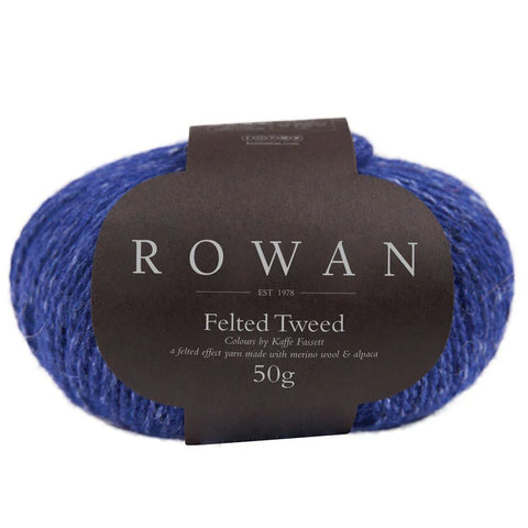 Ultramarine Felted Tweed 214 Rowan DK Yarn 50g Merino Alpaca Wool Knitting Crochet