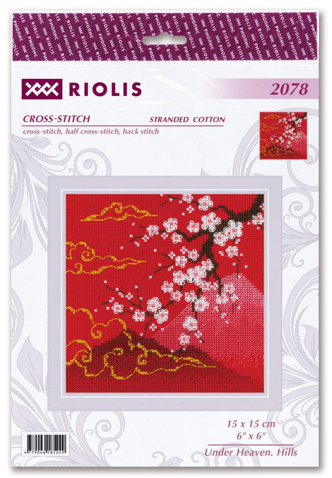 Under Heaven. Hills. Cross Stitch kit by RIOLIS Ref. no.: 2078