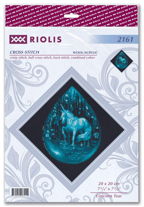 Unicorn Tear. Cross Stitch kit by RIOLIS Ref. no.: 2161