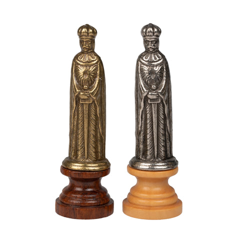 Unique MEDIEVAL Chess Set with wooden Chess Board/Box