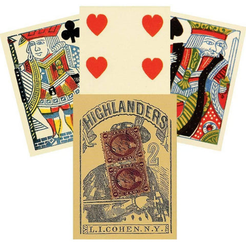 The 1864 Highlanders playing cards