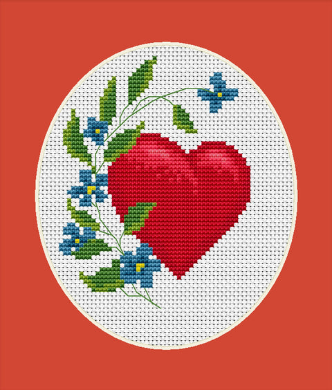 Valentine Card SB1060 - Cross Stitch Kit by Luca-s