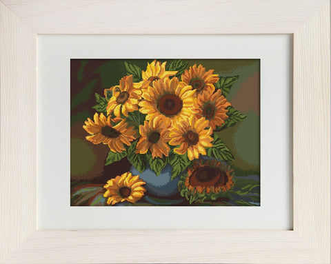 Vase with Sunflowers SG440 - Cross Stitch Kit by Luca-s