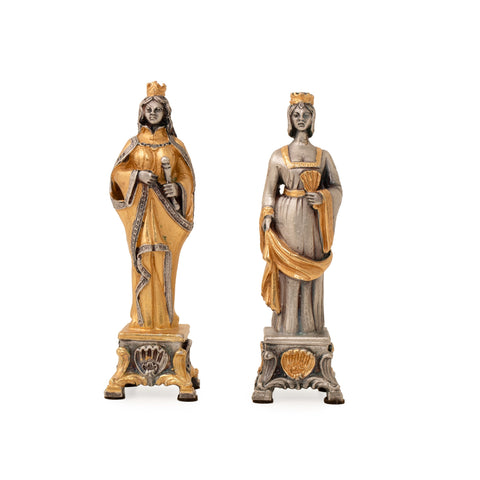 Vaticans vs Lansquenets: Ultra Luxurious Onyx/Bronze Chess Set