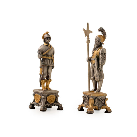 Vaticans vs Lansquenets: Ultra Luxurious Onyx/Bronze Chess Set