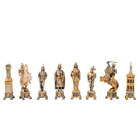 Vaticans vs Lansquenets: Ultra Luxurious Onyx/Bronze Chess Set