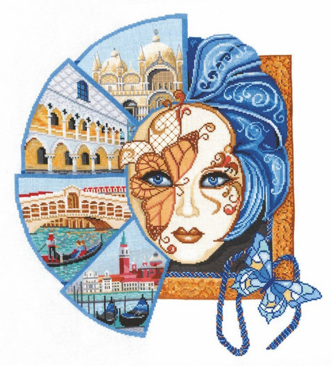 Venetian Mask SANV-29 - Cross Stitch Kit by Andriana