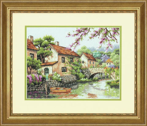 Village Canal (33 x 25 cm) - Cross Stitch Kit by DIMENSIONS