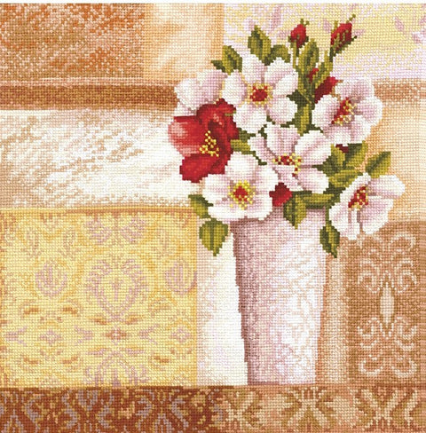 Vintage Bouquet SANV-24 - Cross Stitch Kit by Andriana