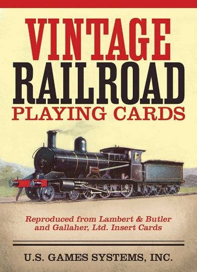 Vintage Railroad playing cards
