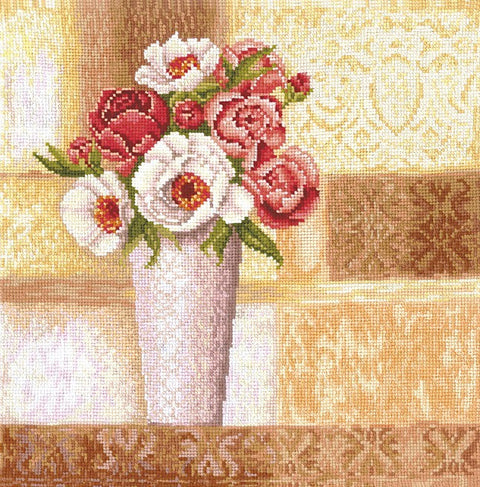 Vintage Roses SANV-25 - Cross Stitch Kit by Andriana