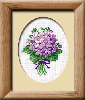 Violets - Cross Stitch Kit from RIOLIS Ref. no.:240