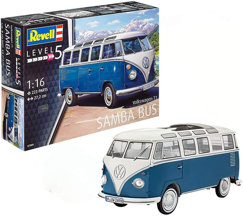 Volkswagen T1 Samba Bus - Plastic Modelling Kit By Revell