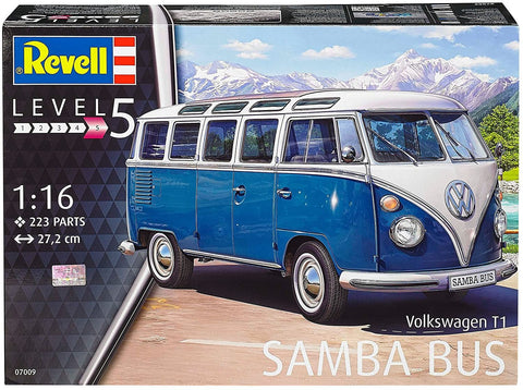 Volkswagen T1 Samba Bus - Plastic Modelling Kit By Revell