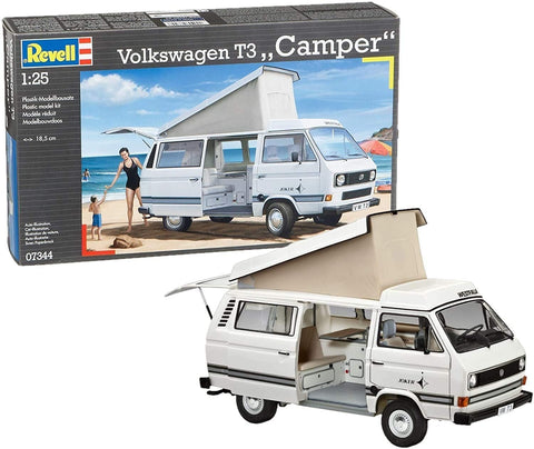 Volkswagen T3 Camper - Plastic Modelling Kit By Revell