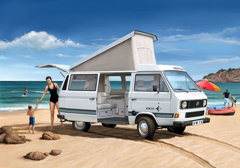 Volkswagen T3 Camper - Plastic Modelling Kit By Revell