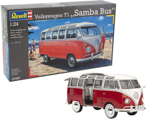 VW T1 Samba Bus - Plastic Modelling Kit By Revell