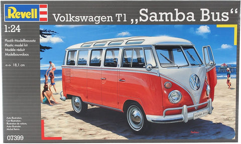 VW T1 Samba Bus - Plastic Modelling Kit By Revell